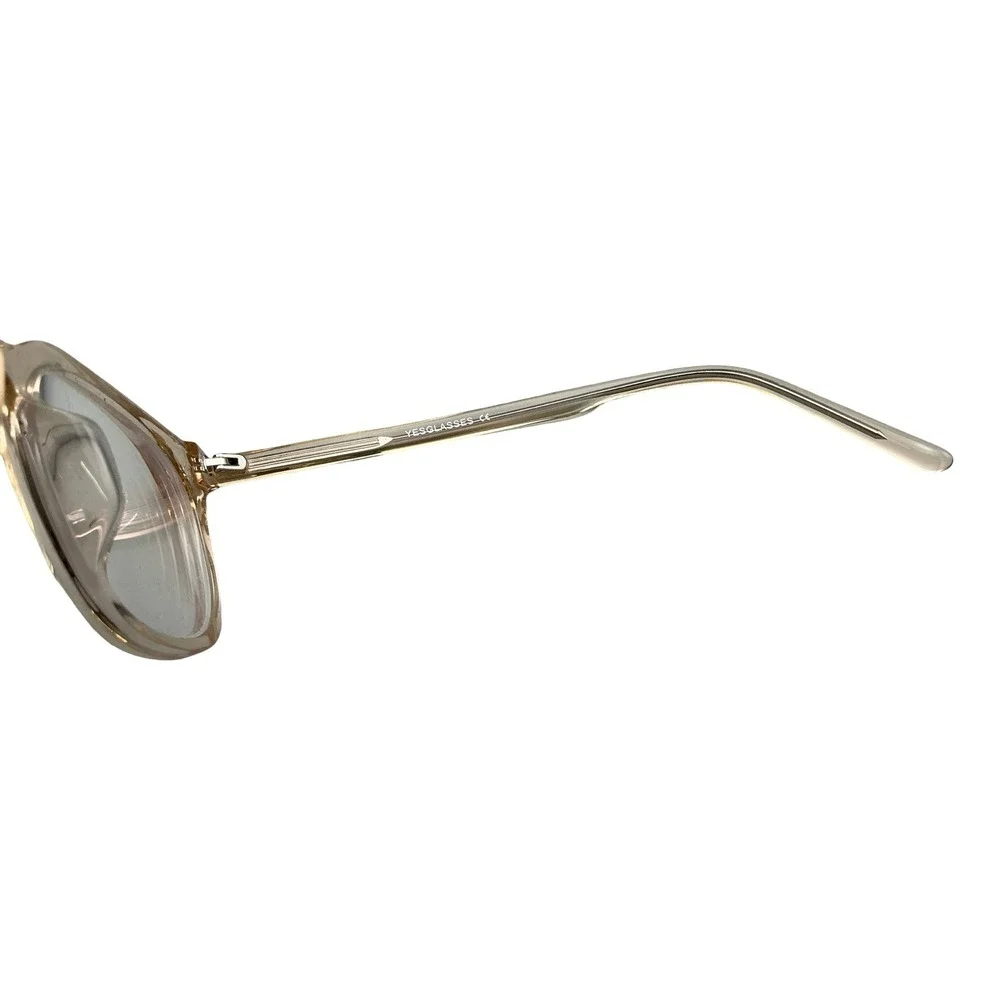 Yesglasses Gemini 50-22-150 C6 Champagne Tan Square Eyeglasses Frames